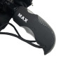 Мужской складной зонт полуавтомат на 10 спиц с системой антиветер от Max, черный, 261-1