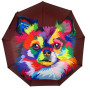 Складна парасоля напівавтомат від Flagman модель Colorful dog - Colorful cat, fl151-4