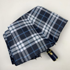 Складна парасоля напівавтомат в клітку - візерунки Barberi від Toprain, антивітер, 151-9