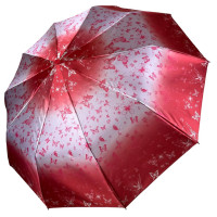 Женский зонт полуавтомат с бабочками 