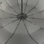 Мужской складной зонт полуавтомат от Feeling Rain с прямой ручкой, есть антиветер, черный, 0938-1