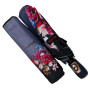 Оптом Жіноча напівавтоматична парасоля на 9 спиць антивітер з принтом квітів від Toprain, 573